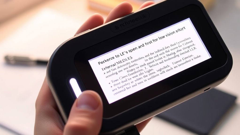 top electronic magnifiers for low vision