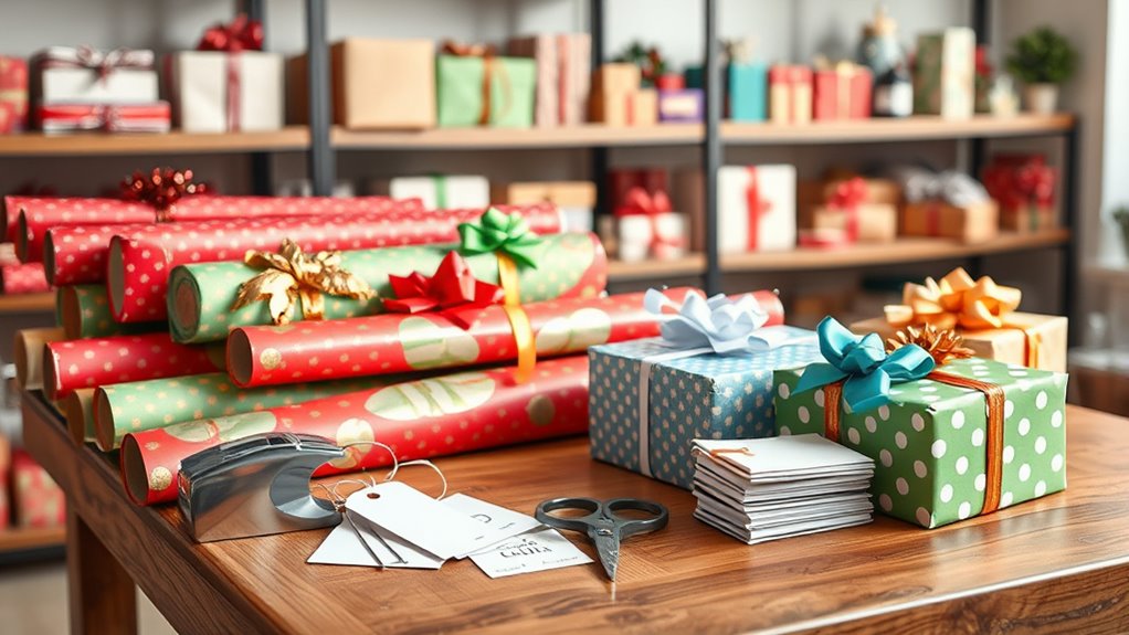 top gift wrapping setups