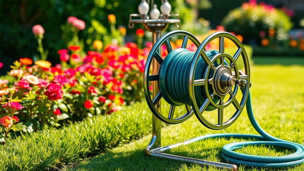 top heavy duty garden hose reels