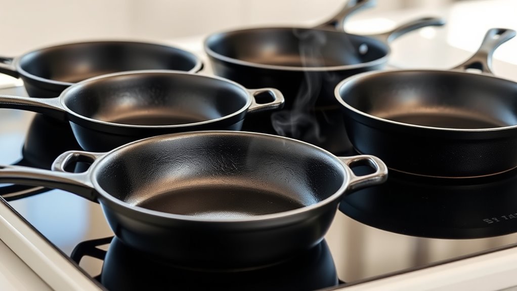 top induction safe cast iron skillets
