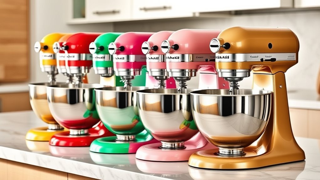 top kitchenaid mixer colors