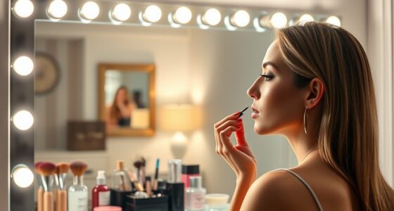 top lighted makeup mirrors