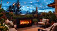 top outdoor electric fireplaces