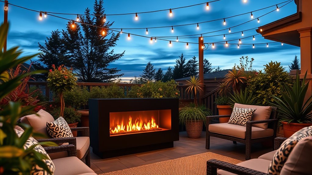 top outdoor electric fireplaces