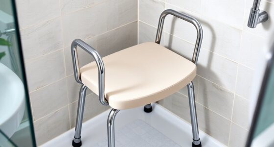 top padded shower seats