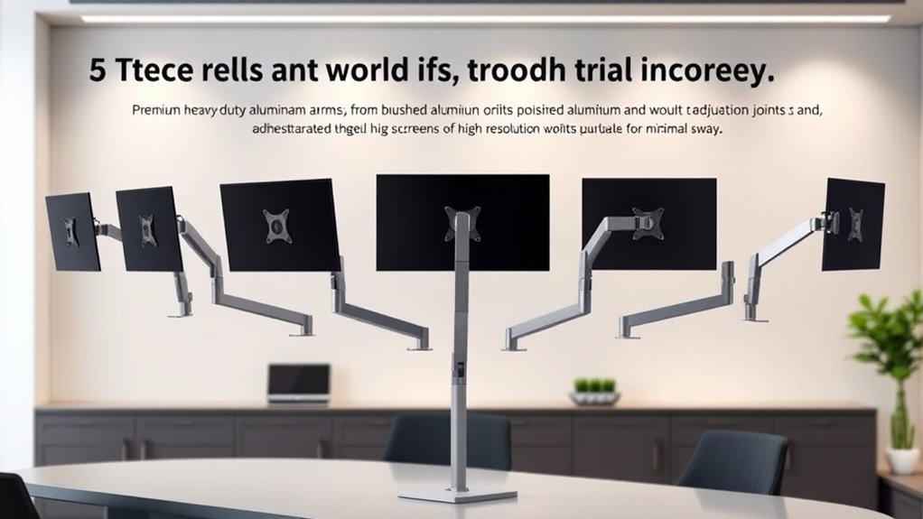 top premium heavy duty monitor arms