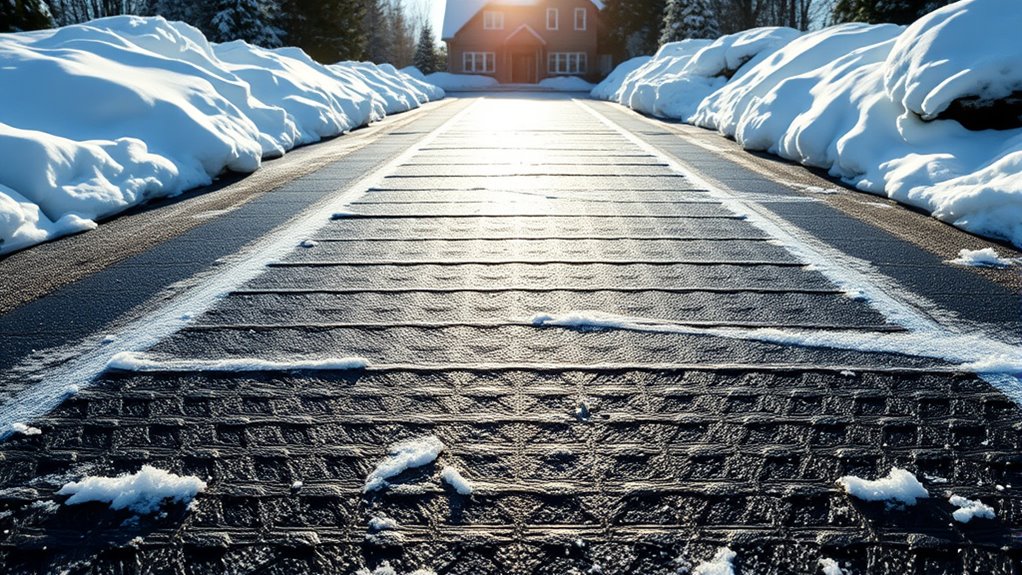 top snow melting mats