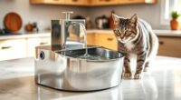 top stainless steel cat fountains