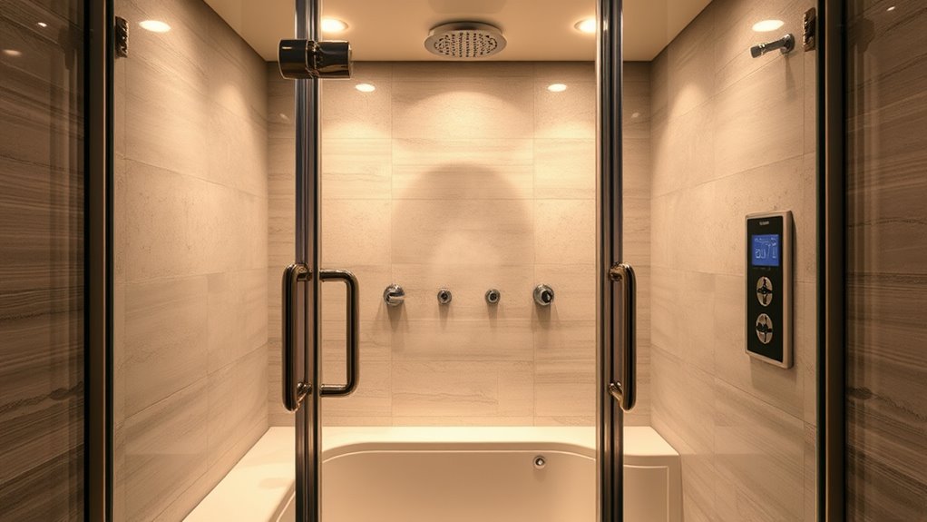 top steam shower enclosure options