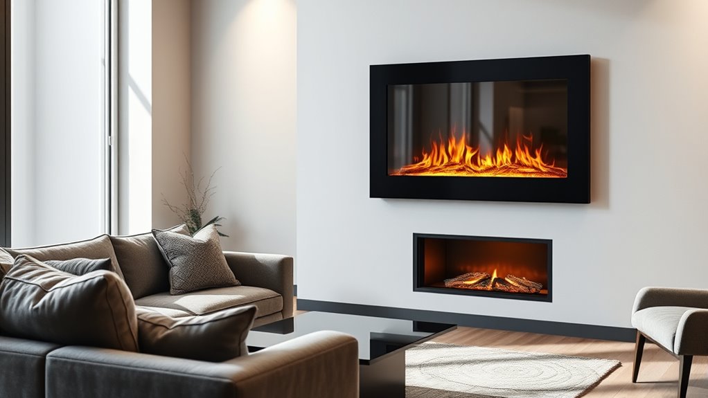 top stylish safe electric fireplaces