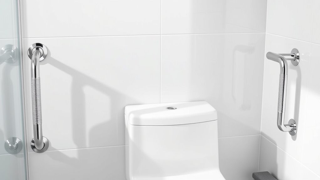 top toilet wall support