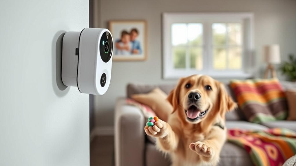 top treat dispensing pet cameras