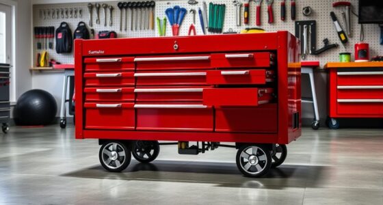 top wheel enabled tool storage