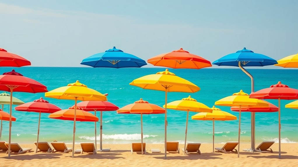 top windproof beach umbrellas