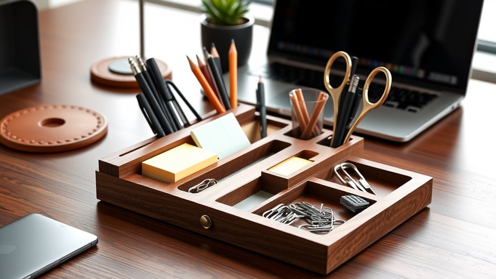 top wooden desk organizer ideas