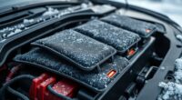 vehicle battery warmer pads