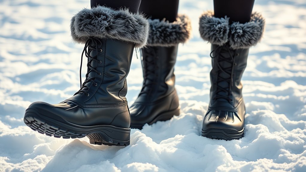 waterproof insulated slip resistant boots