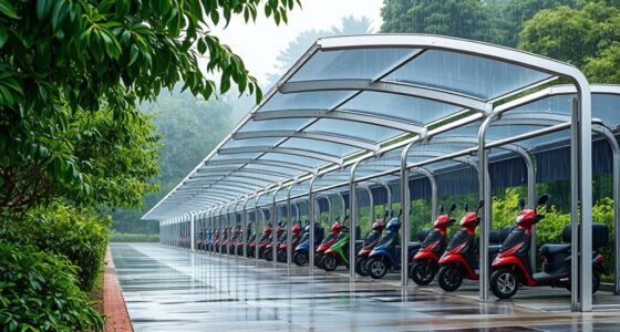 weatherproof scooter shelter options