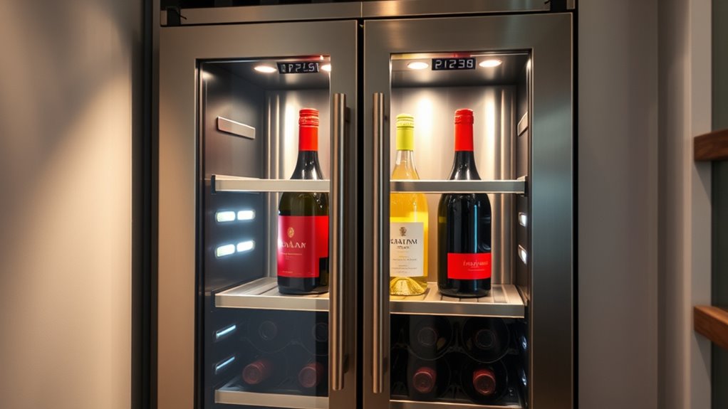 wine fridge capacity and features