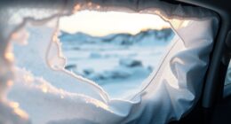 winter car window insulation