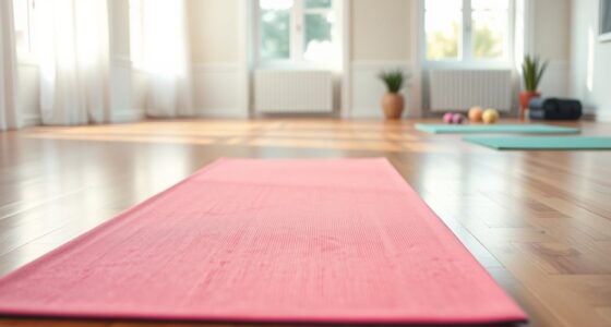 yoga mats with alignment lines
