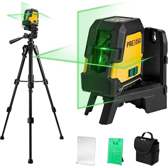 PREXISO 100Ft Laser Level with Tripod and Magnetic Base