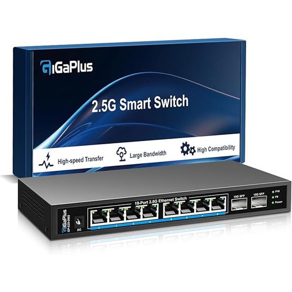 GiGaPlus 10-Port 2.5Gbps Network Switch