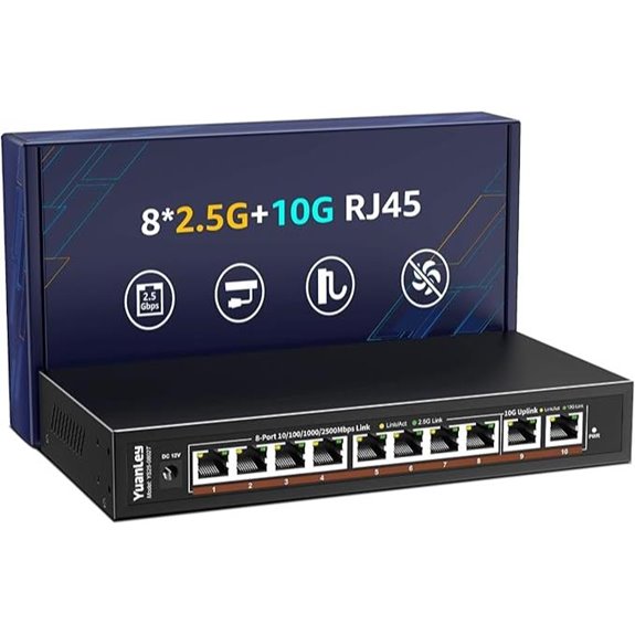 YuanLey 10G Ethernet Switch with 10 Ports