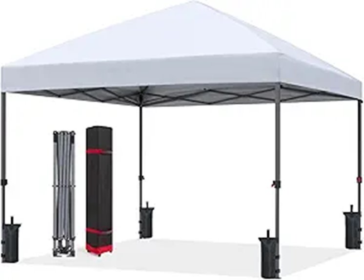 ABCCANOPY Pop Up Canopy Tent (10x10 White)