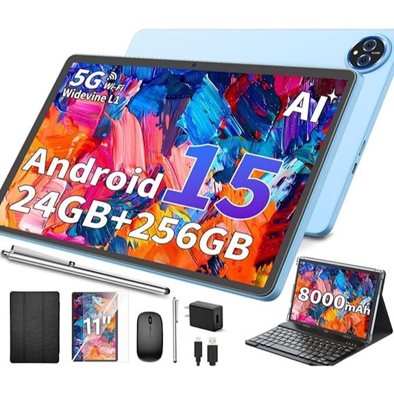 11-Inch Android Tablet with Keyboard and 2TB Storage
