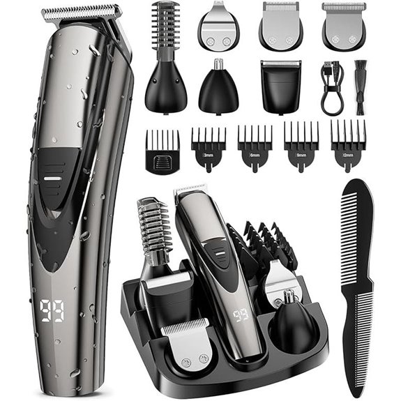 SHPAVVER 12-in-1 Cordless Beard Trimmer Kit