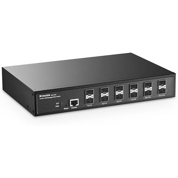 MokerLink 12-Port 10G SFP+ Managed Fiber Switch