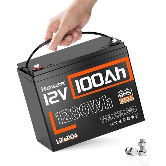 12V 100Ah Lithium Deep Cycle Battery with BMS