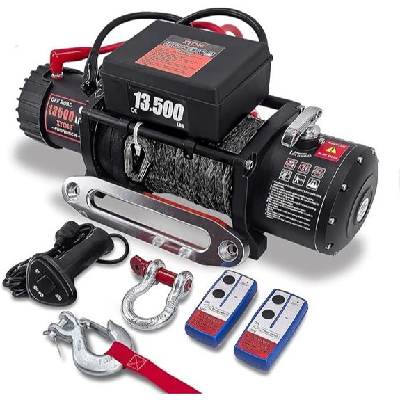 Winch 13500lbs 12V Waterproof Electric Towing Winch