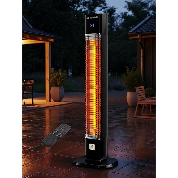 Uthfy 1500W Electric Outdoor Patio Heater
