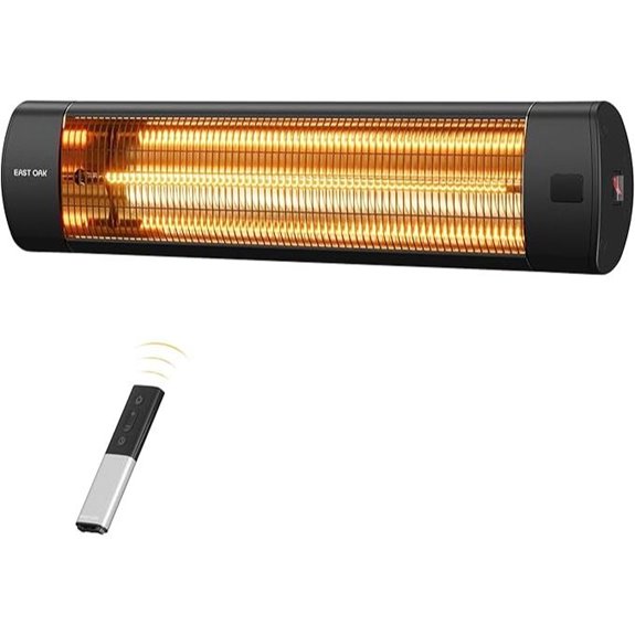 EAST OAK 1500W Wall Mounted Patio Heater