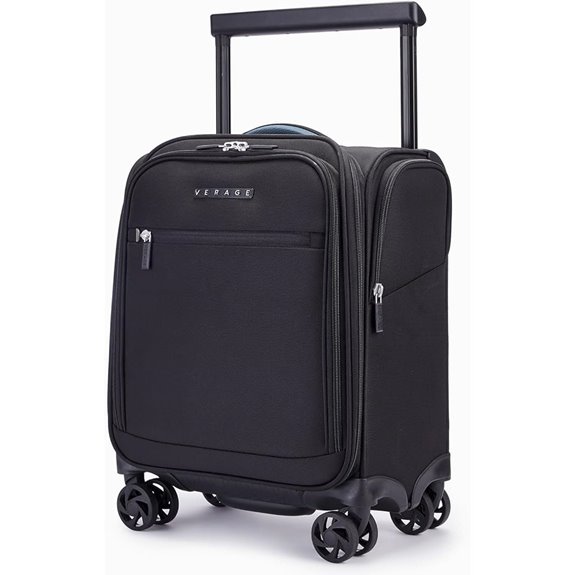 Verage 15-Inch Underseat Spinner Luggage Black