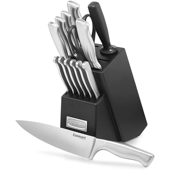 Cuisinart 15-Piece Stainless Steel Kitchen Knife Set