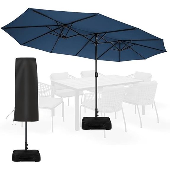 Sundale 15ft Outdoor Patio Umbrella with Base