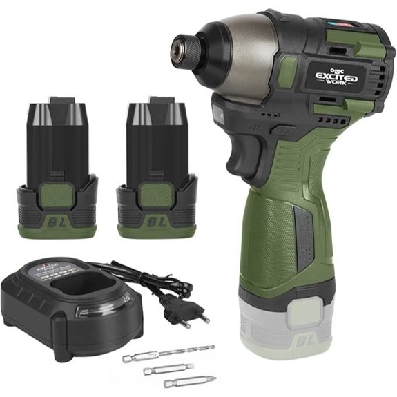 17V Cordless Impact Driver Set with 2 Batteries