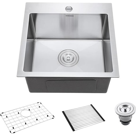 SINKVINE 18-Inch Stainless Steel Bar Sink