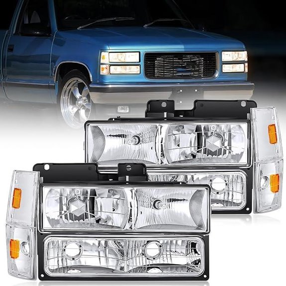 Nilight Headlight Assembly for 1988-1993 Chevrolet GMC