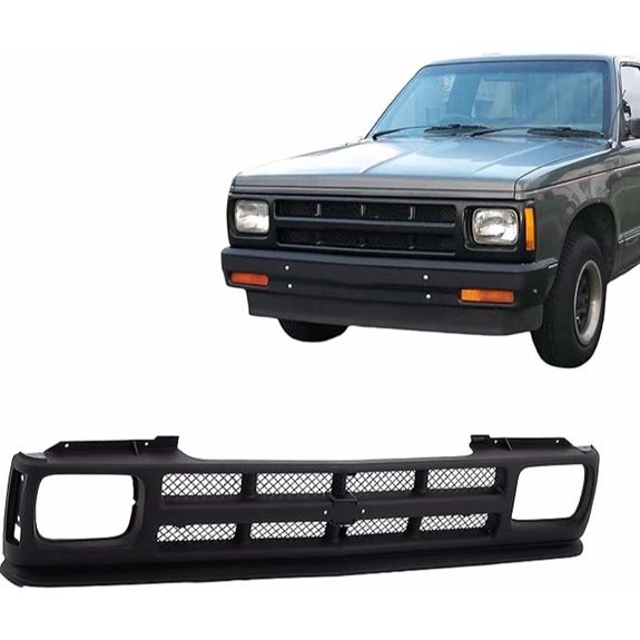 Front Upper Black Mesh Grille for 1991-1994 Chevy S10