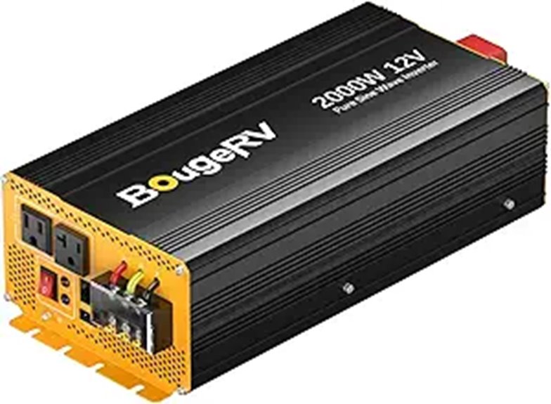 BougeRV 2000W Pure Sine Wave Inverter with Bluetooth