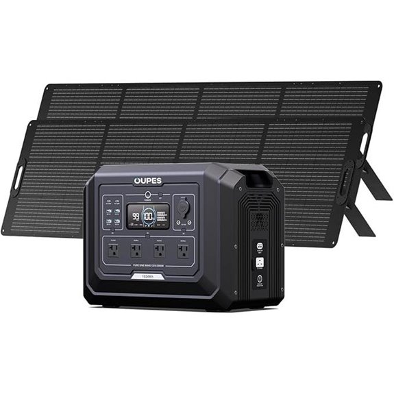 OUPES 2000W Solar Generator Kit with Battery