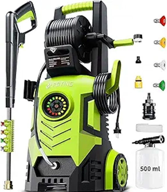 2025 Upgraded 5000PSI Pressure Washer with Foam Cannon