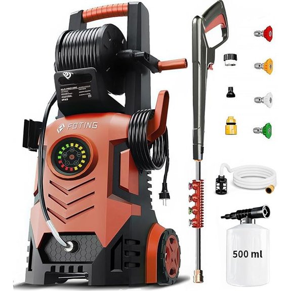 2025 Upgraded 5000PSI Pressure Washer with Touch Screen