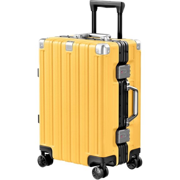 Krute 20-inch Aluminum Spinner Hardshell Carry-On