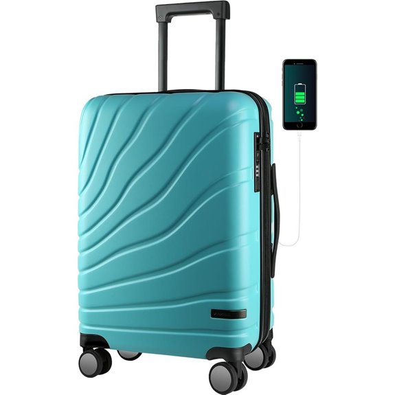 VANKEAN 20-Inch Spinner Carry-On with TSA Lock