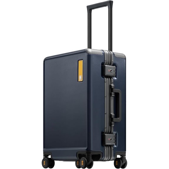 LEVEL8 20-Inch Zipperless Aluminum Carry-On Luggage